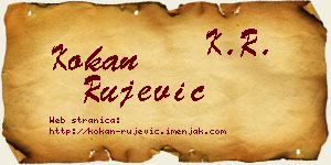 Kokan Rujević vizit kartica